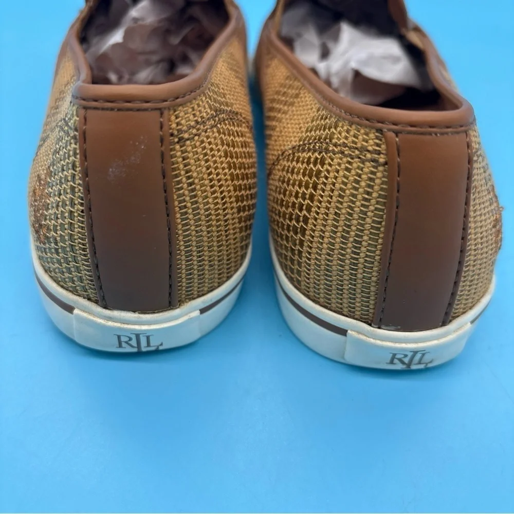 Lauren Ralph Lauren Janis Women’s Casual Slip-On Brown Shoes Size 8.5B